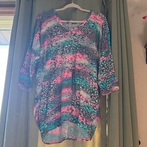 Colorful Women's Tunic Top